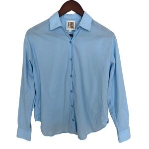 A Shirt Thing Women's Button Front Shirt in 100% Cotton S Classy Clean Girl